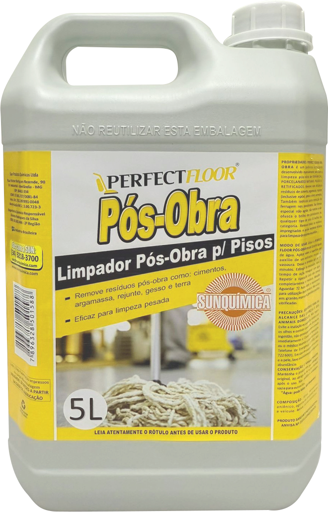 Limpador pós-obra - PERFECT FLOOR PÓS-OBRA